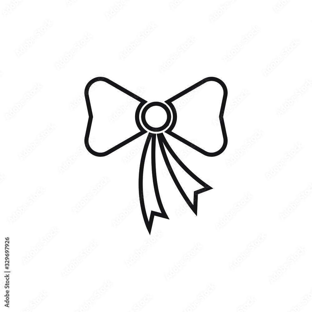 Bow tie icon design isolated on white background Bow tie icon design isolated on white background