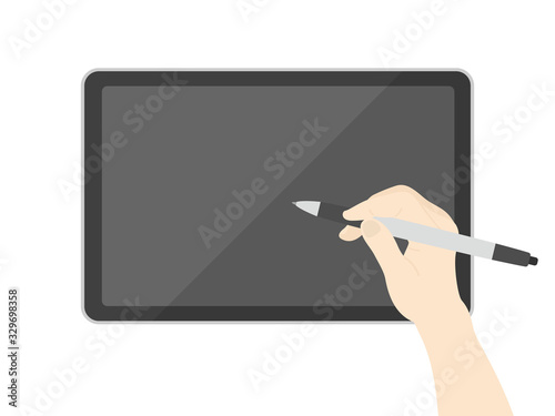 ペンタブレットのイラスト