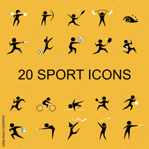 set of sport icons vector illustration.