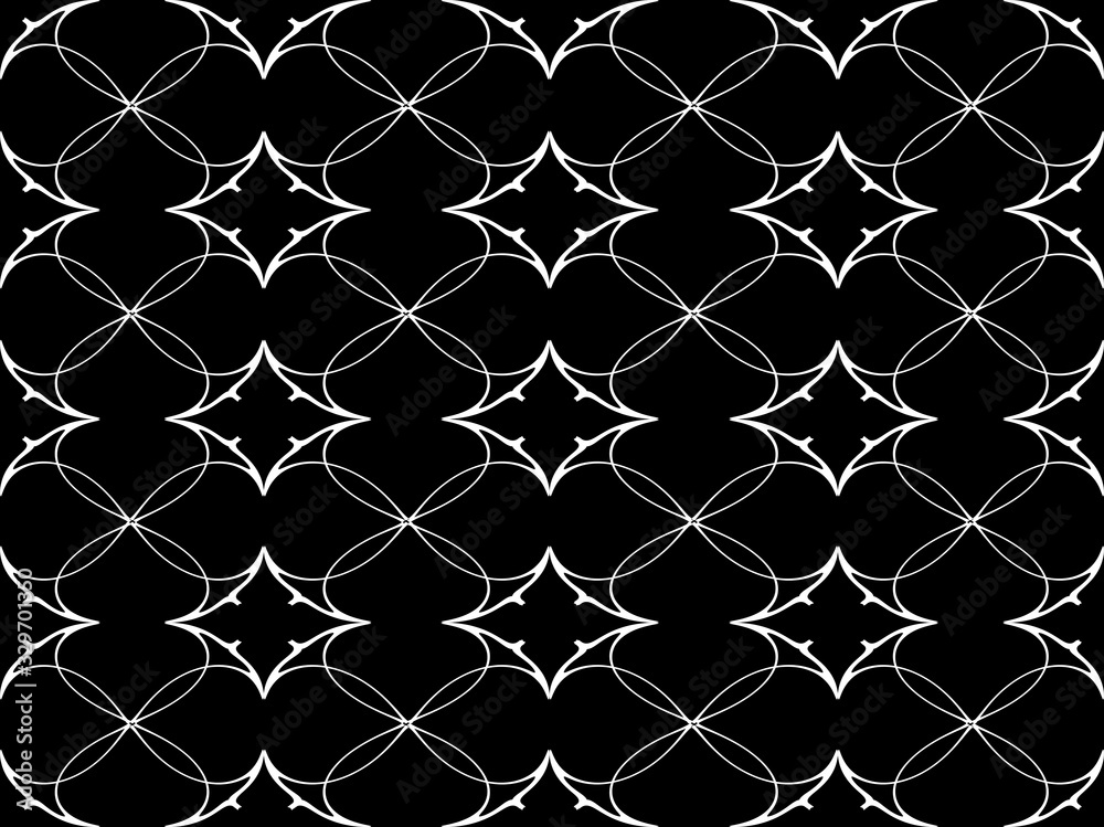 Fototapeta premium Seamless pattern design with floral background elements, beautiful ornaments