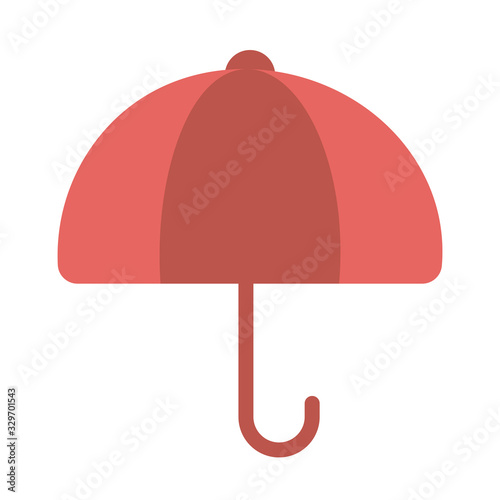 classic umbrella on white background