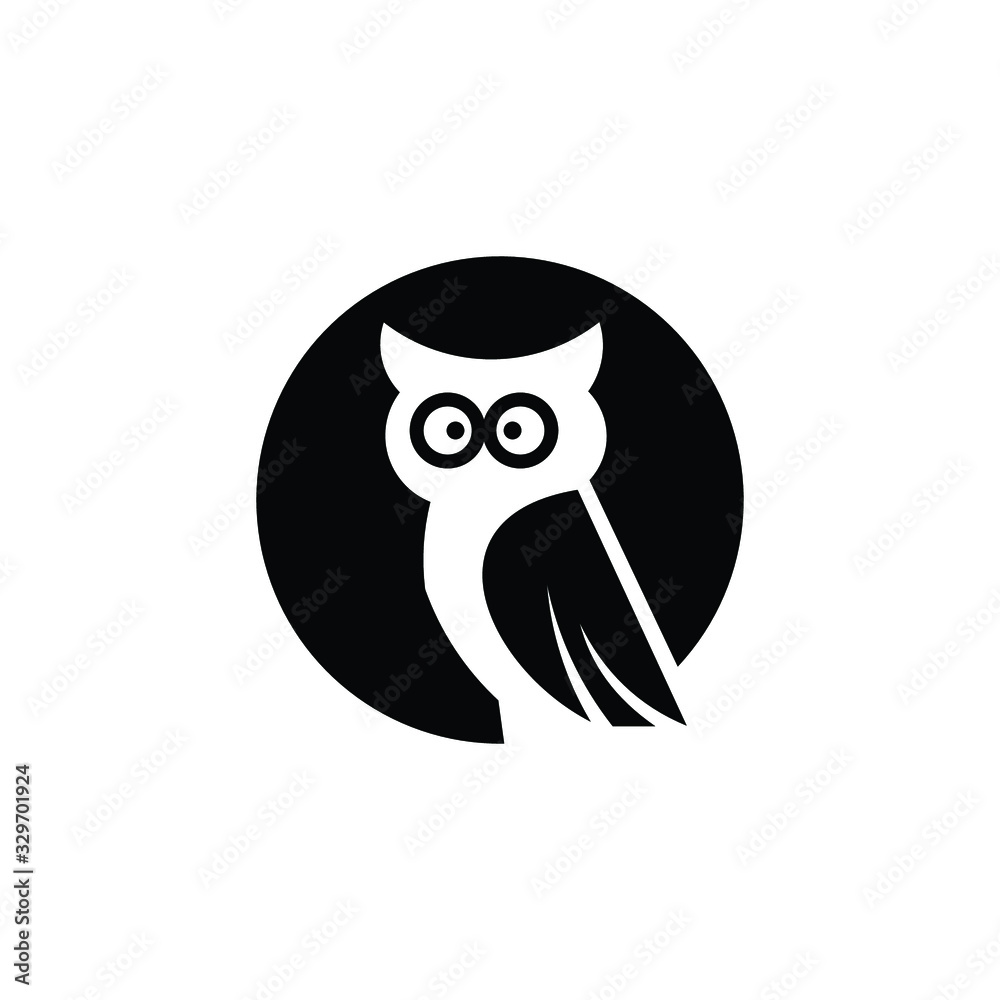 Naklejka premium owl logo template