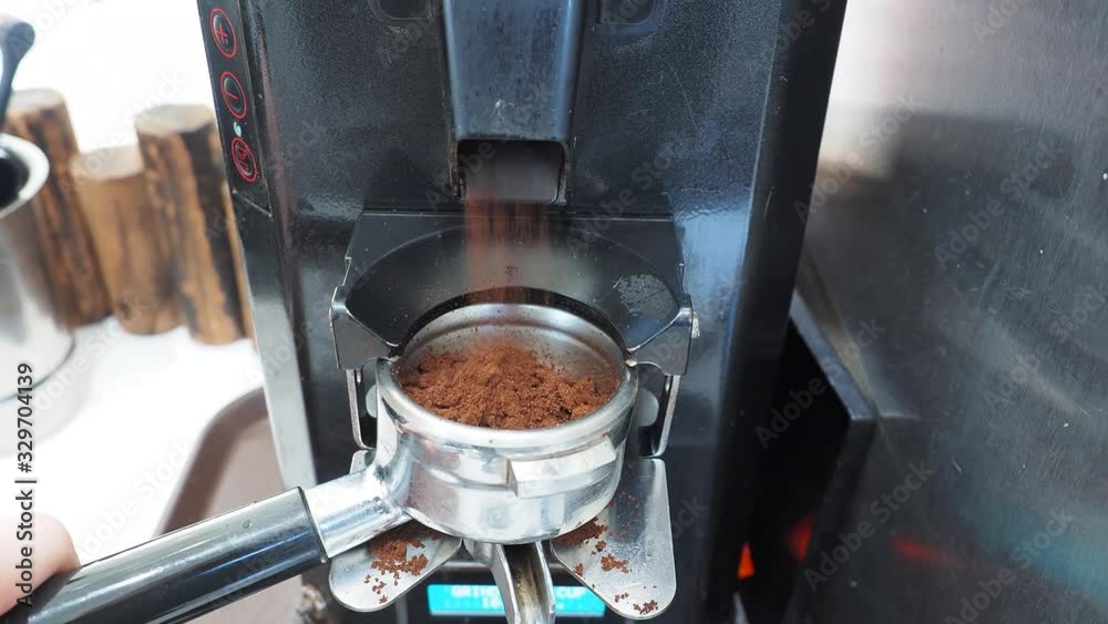 This is a coffee grind video 