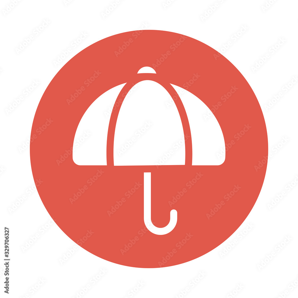 classic umbrella , block and flat style icon classic umbrella , block and flat style icon