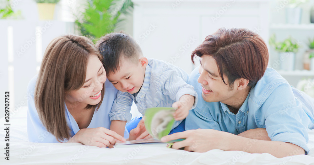 Parent read book with child Parent read book with child