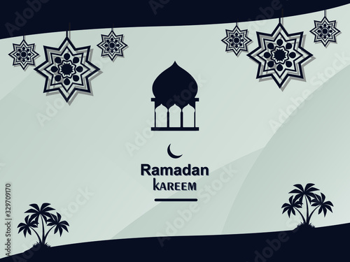 design background illustration  ramadan kareem