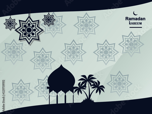 design background illustration  ramadan kareem