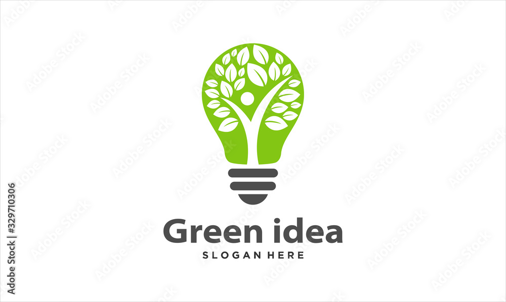 creative idea logo design with nature element creative idea logo design with nature element