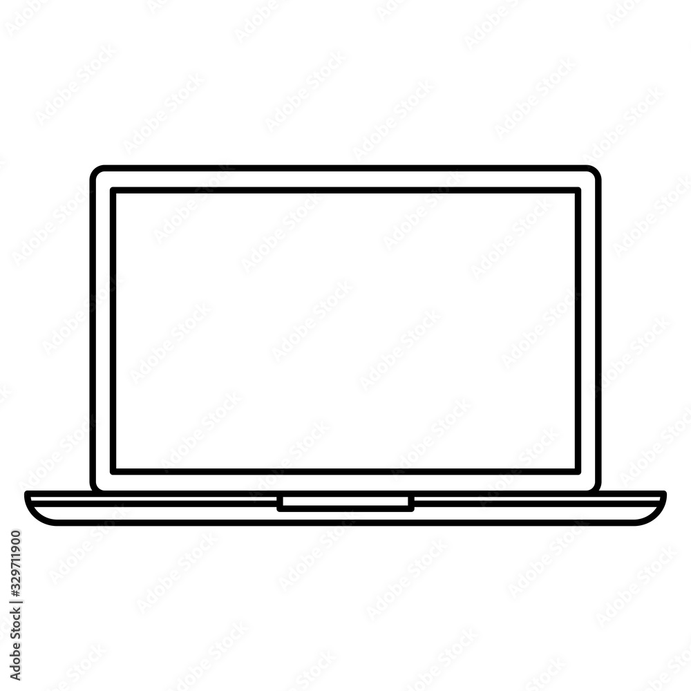 Laptop design, Digital technology communication social media internet web and screen theme Vector illustration Laptop design, Digital technology communication social media internet web and screen theme Vector illustration