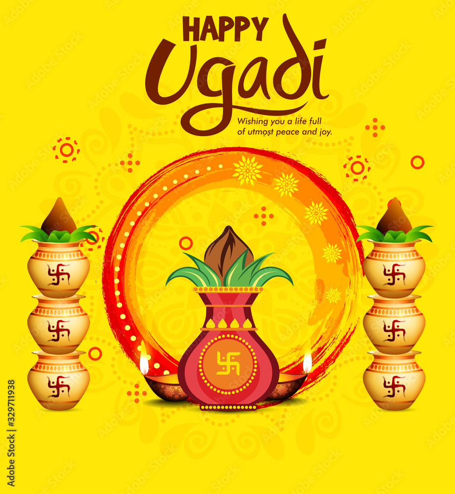 Happy Ugadi Poster or Social Media Post | Festival design, Flyer and poster  design, Happy