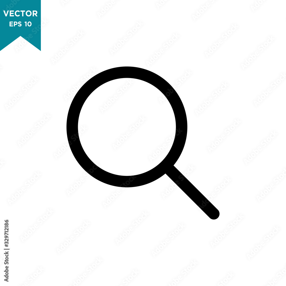 magnifying glass vector icon in trendy flat design magnifying glass vector icon in trendy flat design