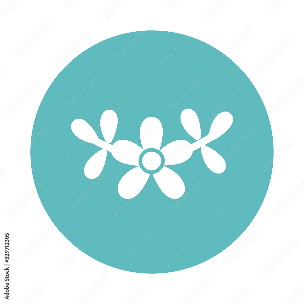green leaves , block and flat style icon green leaves , block and flat style icon