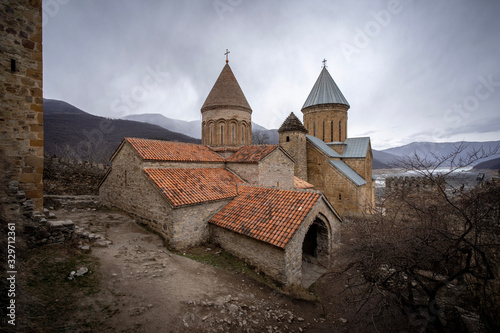 Ananuri fortress with orthodox monastery  Georgia