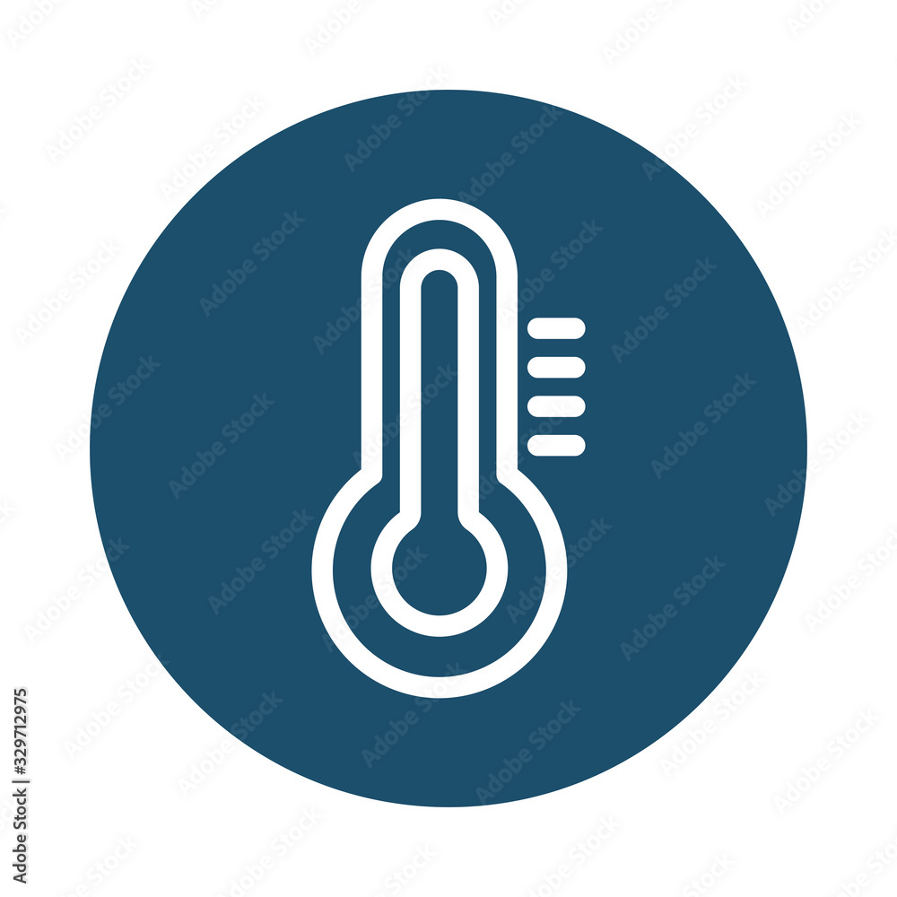climate thermometer, block and flat style icon climate thermometer, block and flat style icon