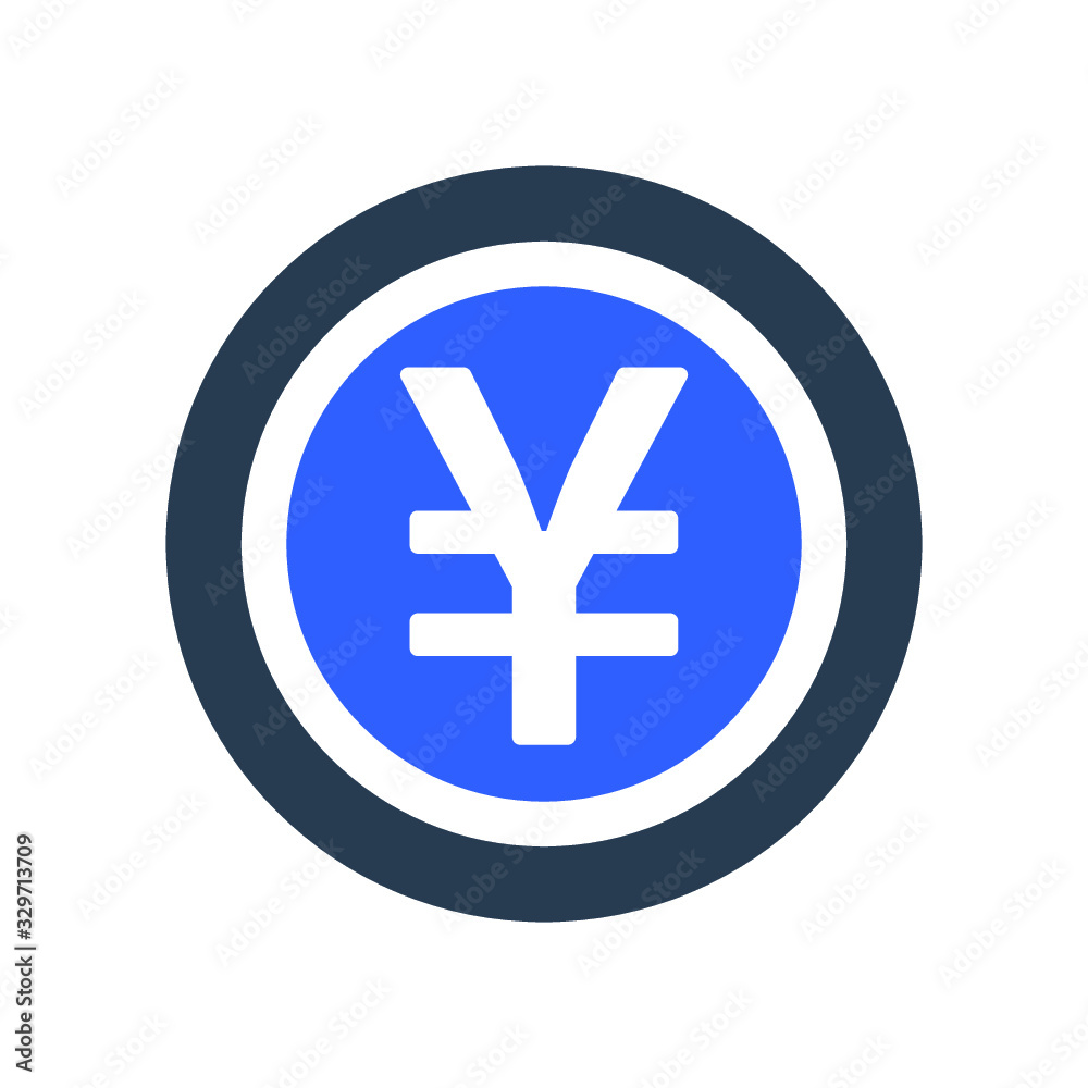 Yen coin icon Yen coin icon