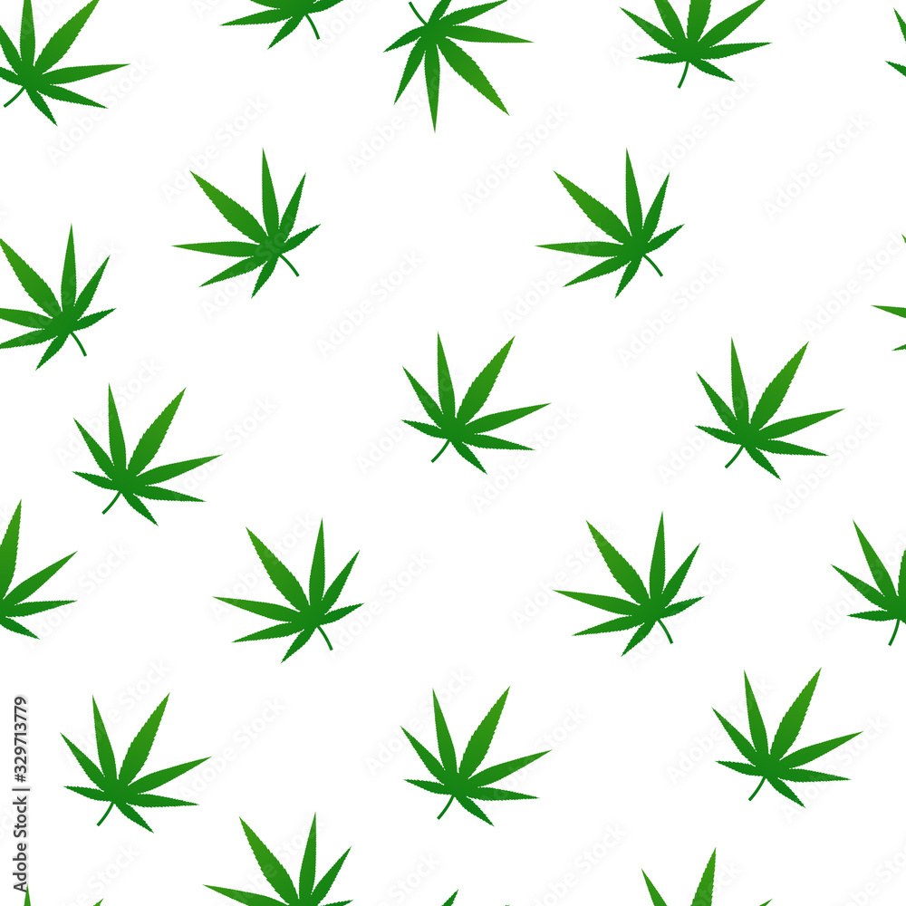 Marijuana Green Leaf Frame. Vector Marijuana Green Leaf Frame. Vector
