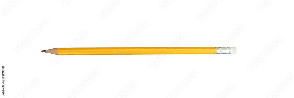Pencil with Copy Space Isolated on a White Background. Pencil with Copy Space Isolated on a White Background.