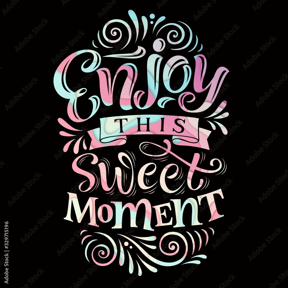 Obraz premium Typography design with gradients