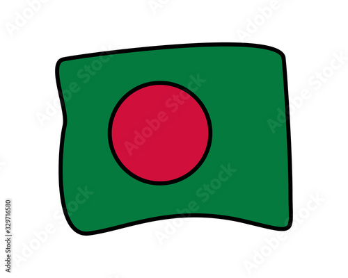 bangladesh flag country isolated icon Free Download bangladesh flag country isolated icon - GFXLoad