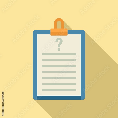 Request checkboard icon. Flat illustration of request checkboard vector icon for web design