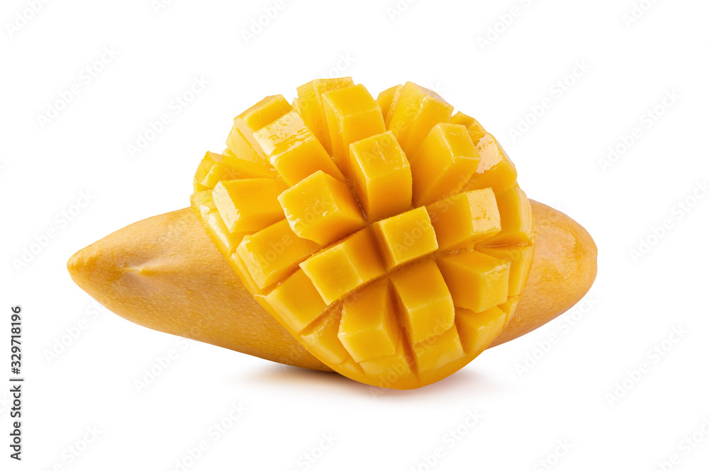 Yellow mango isolated on a white background Yellow mango isolated on a white background