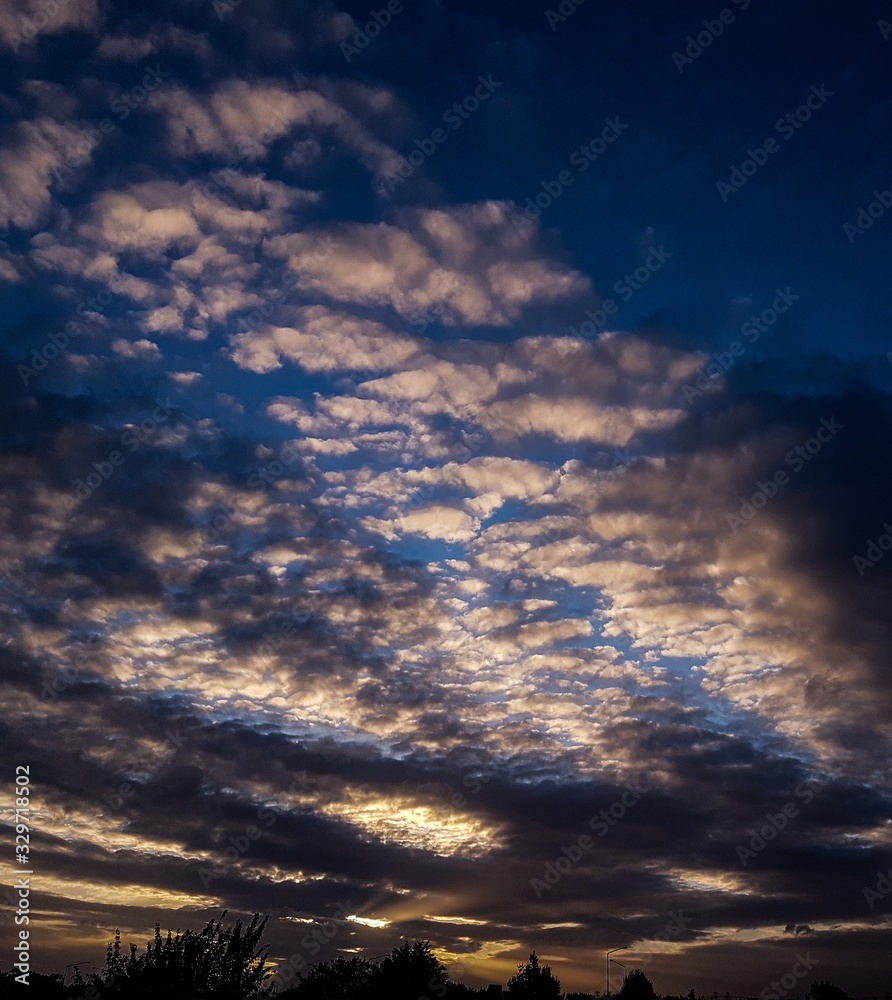 Obraz premium dramatic sky with clouds