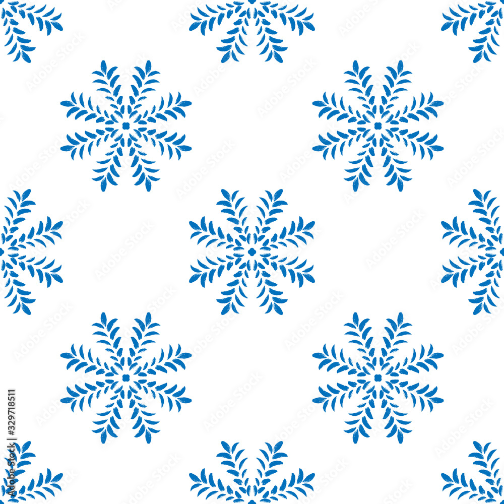 Blue winter seamless pattern, doodle elements for wrapping paper and textile. Blue winter seamless pattern, doodle elements for wrapping paper and textile.