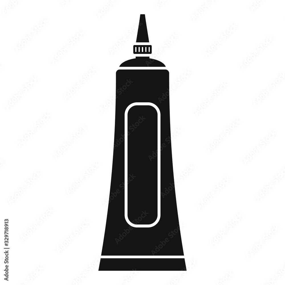 Glue tube icon. Simple illustration of glue tube vector icon for web design isolated on white background Glue tube icon. Simple illustration of glue tube vector icon for web design isolated on white background