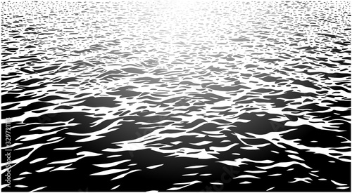 Illustration of waves sea ocean lake water surface  © rob z