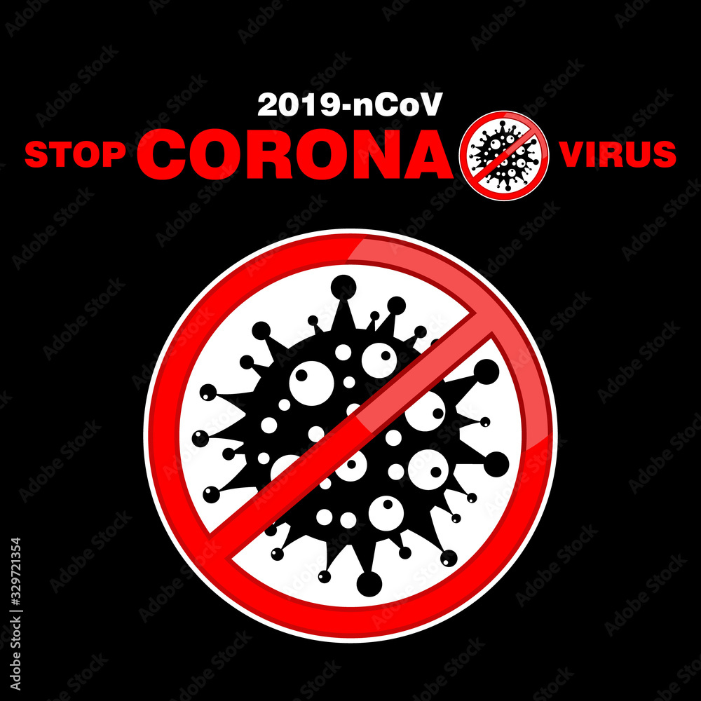 stop CORONA virus, sign and poster vector stop CORONA virus, sign and poster vector