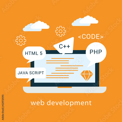 Web Development concept vector Illustration