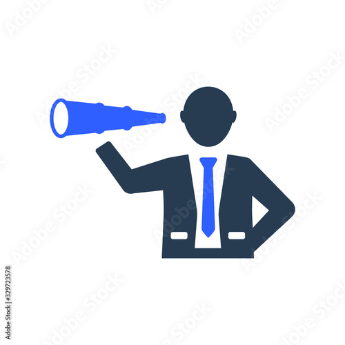 Vision, spyglass Icon