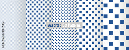Assorted Square Dot Patterns