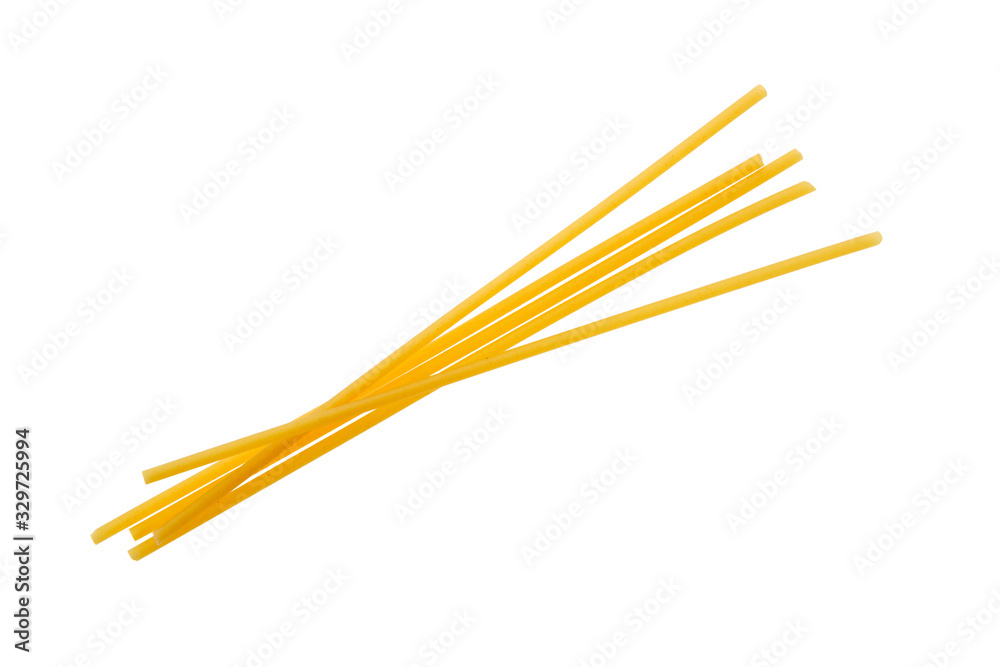 Bucatini or perciatelli thick spaghettilike pasta with a hole