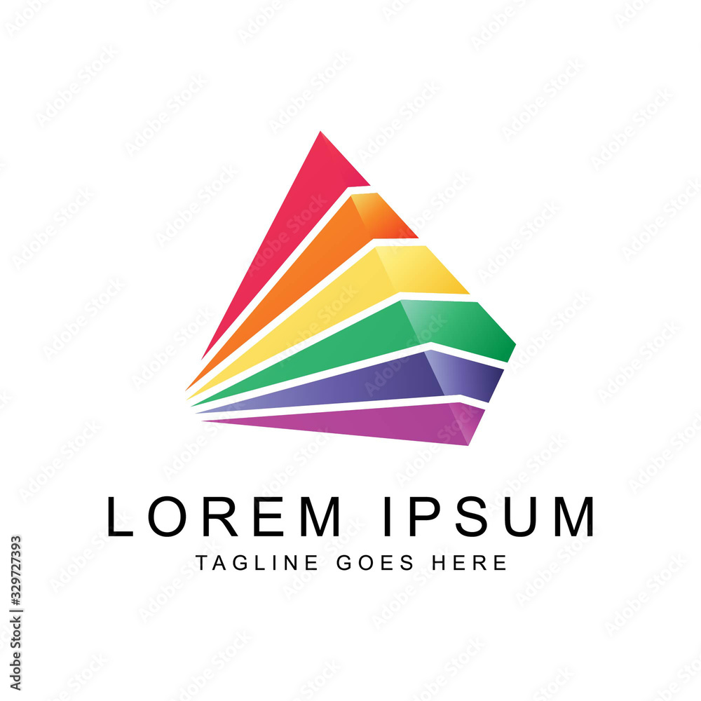 abstract with geometric logo template abstract with geometric logo template