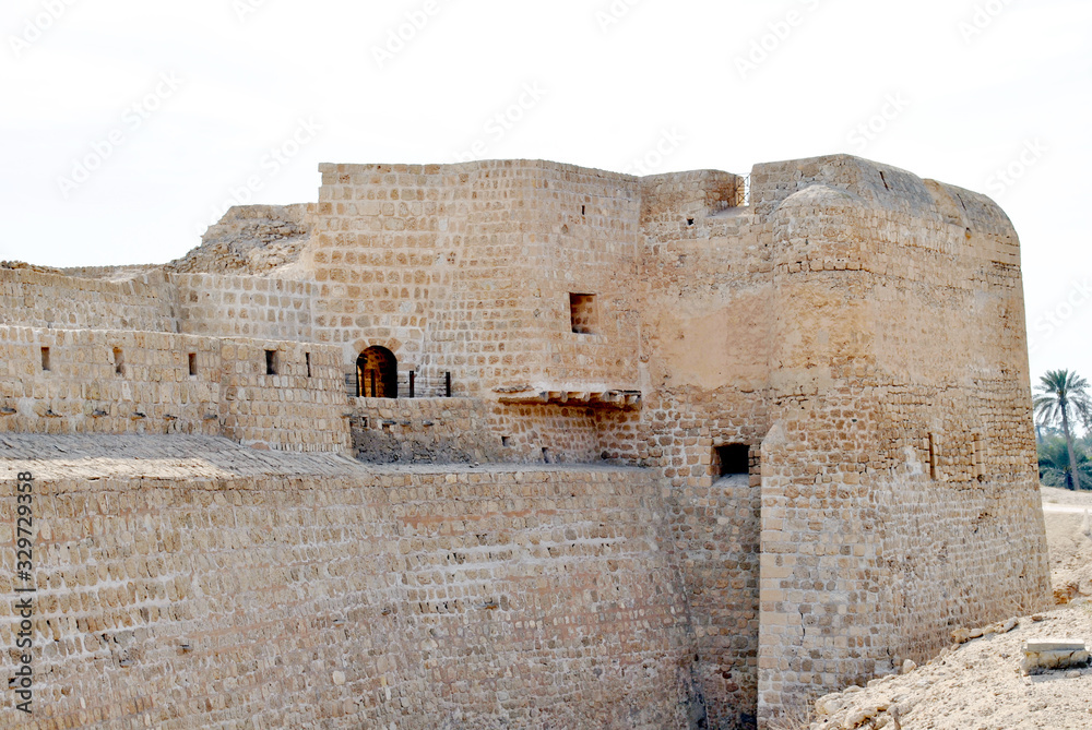 Bahrain National Fort view at Sunny day