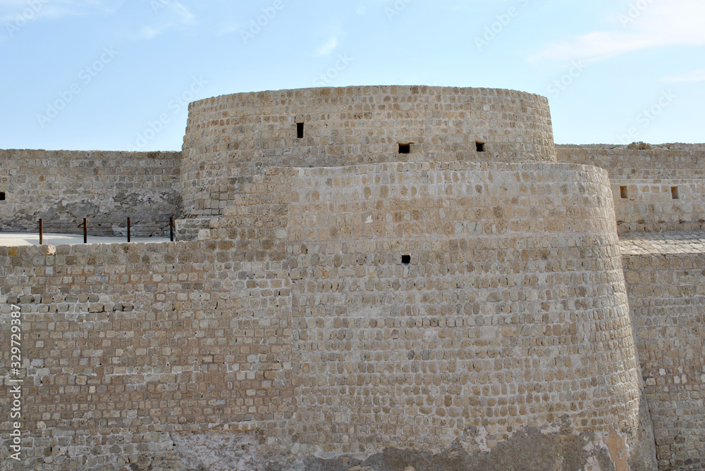 Bahrain National Fort view at Sunny day