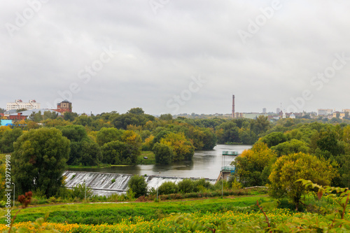 View of the Nara river in Serpukhov, Russia