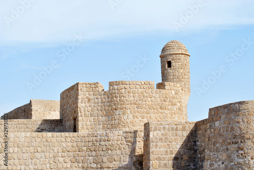Bahrain National Fort view at Sunny day