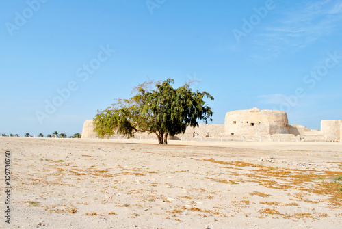 Bahrain National Fort view at Sunny day