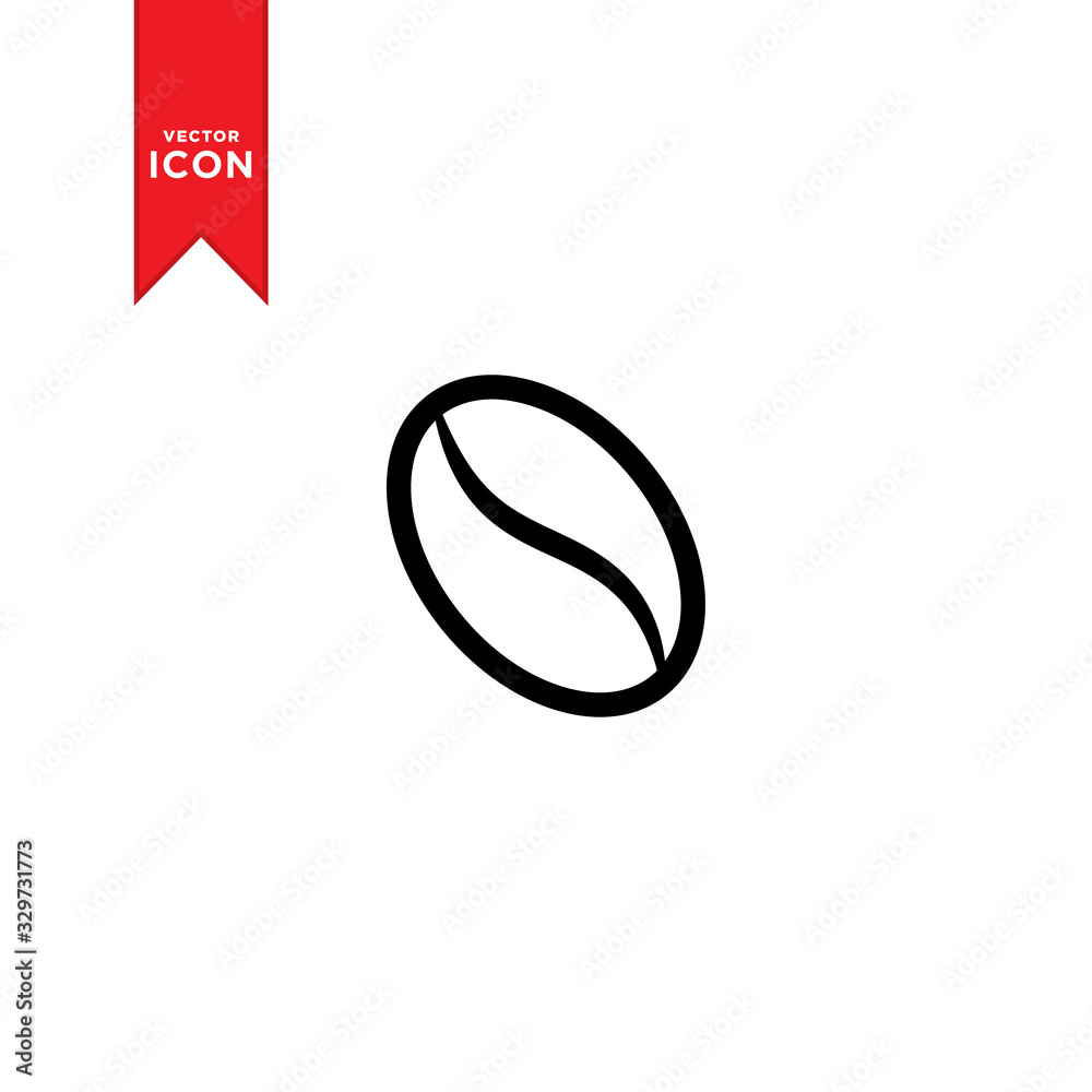 Coffee Bean icon vector. Coffee bean logo icon. Flat design style on trendy icon. Coffee Bean icon vector. Coffee bean logo icon. Flat design style on trendy icon.