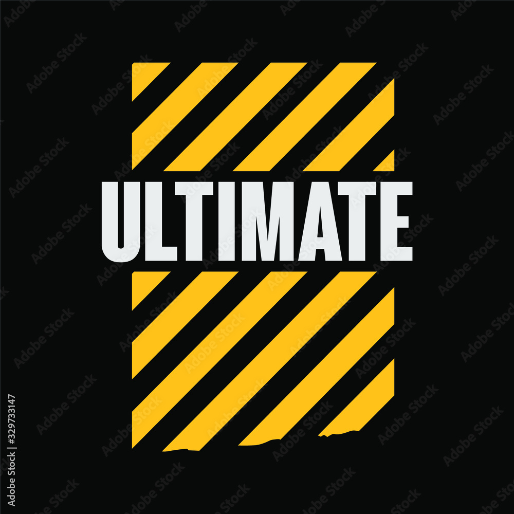 © MSidik - Typography vector design - Ultimate