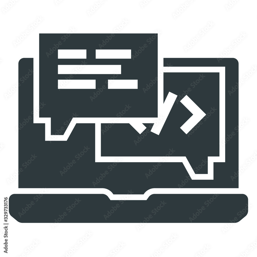 programming black icon on white background programming black icon on white background