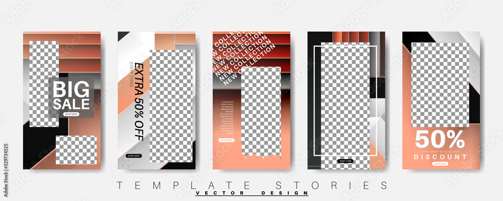 Editable Story background template. Vector Modern design background for social media. Post layout template. Editable Story background template. Vector Modern design background for social media. Post layout template.