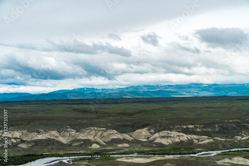 Wallpaper Mural Background image of a mountain landscape. Russia, Siberia, Altai Torontodigital.ca