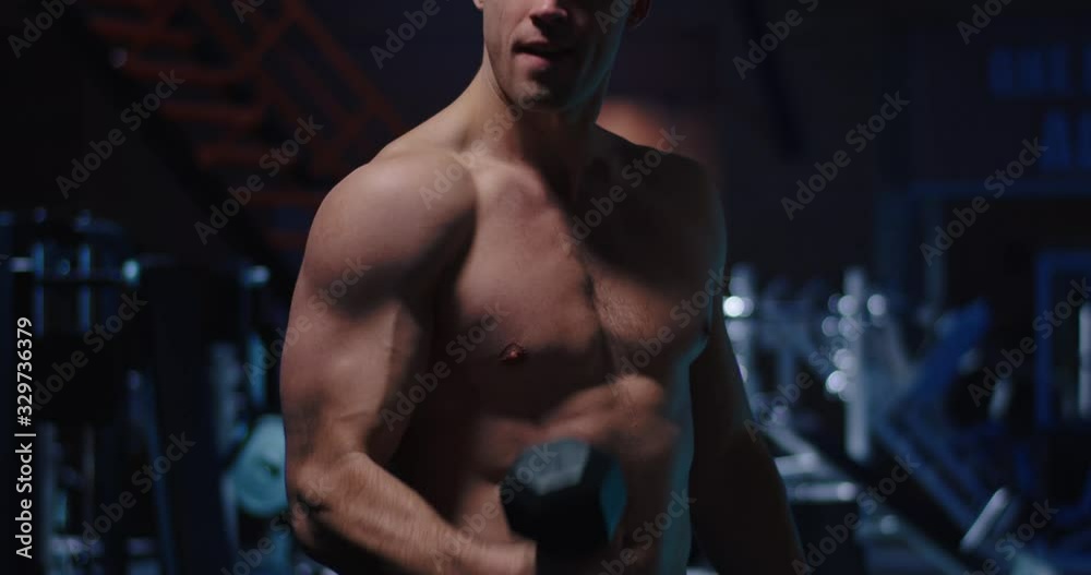 Body builder working out in gym Body builder working out in gym