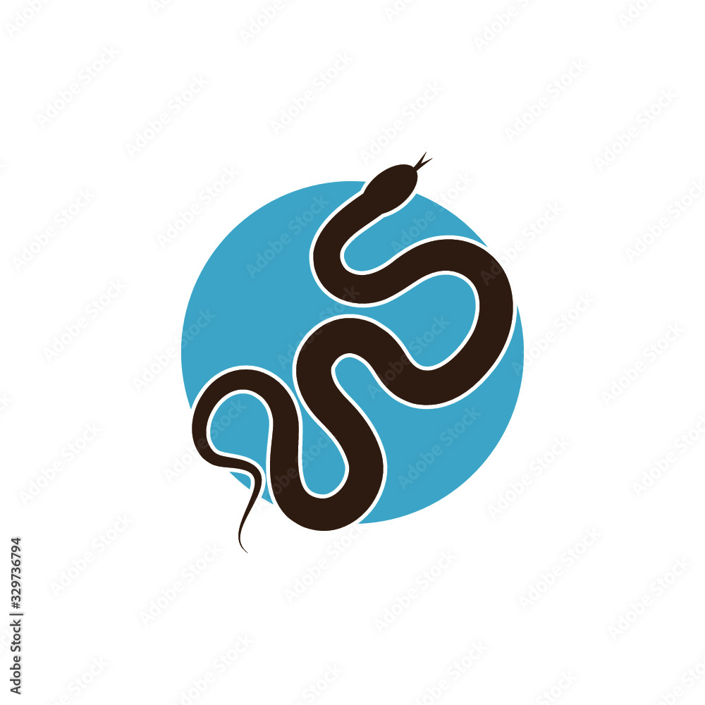 Obraz premium Snake icon in trendy design style. Snake icon isolated on white background
