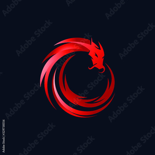 dragon logo template