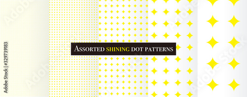 Assorted shining dot patterns