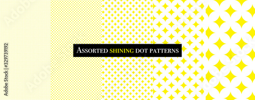 Assorted shining dot patterns